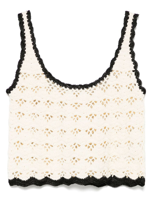Zimmermann Zimmermann Rhiannonかぎ針編みタンクトップ - Image 1