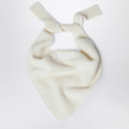 Jacquemus Jacquemus White Scarf With Grosgrain Logo - Image 1