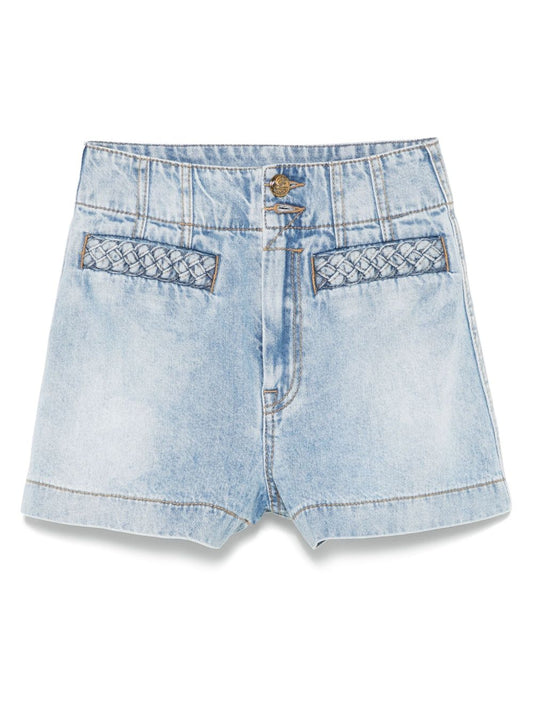 Zimmermann Zimmermann Lucky Denim Shorts - Image 1