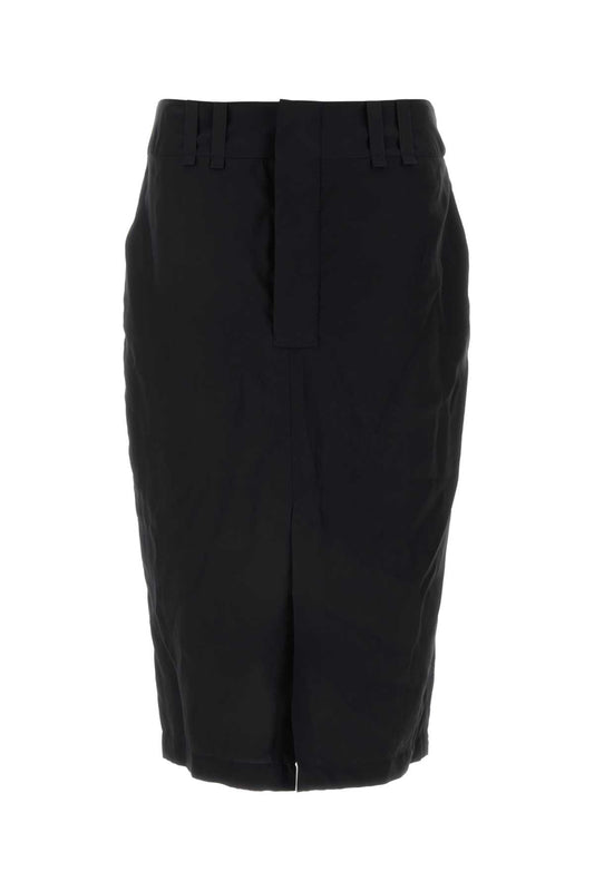 Saint セントローランブラッククレープスカート - Image 1