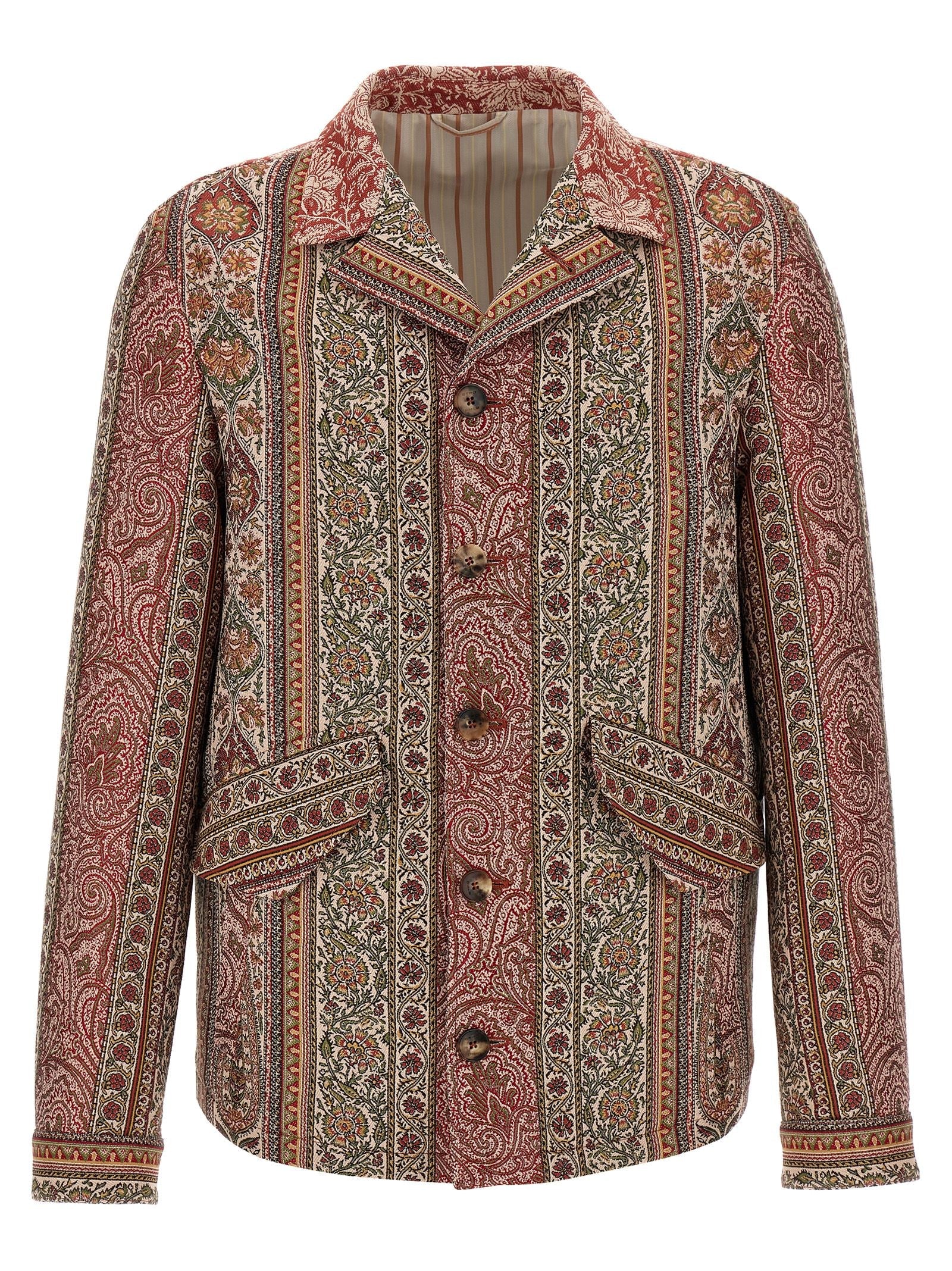 Etro Etro Balmacaan Neck Overshirt - Image 1