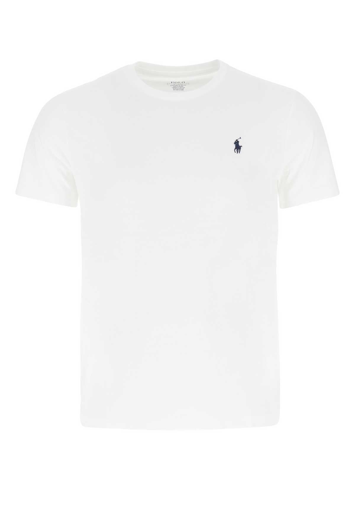 Polo ポロ ラルフローレン ホワイト コットン T シャツ - Image 1
