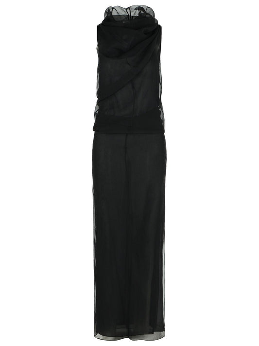 Khaite Khaite 'Jeanty'黒いシルクドレス - Image 1