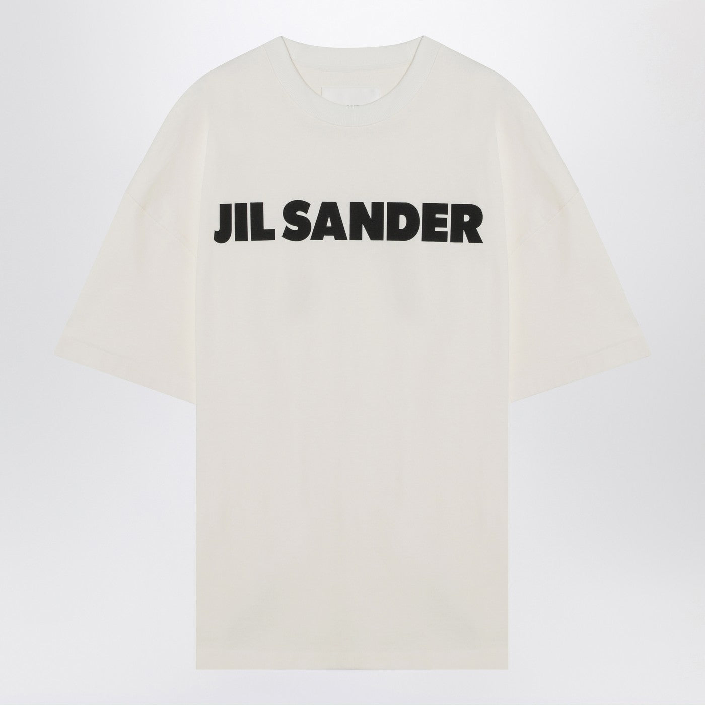 Jil ロゴ付きのジルサンダーホワイトワイドTシャツ - Image 1