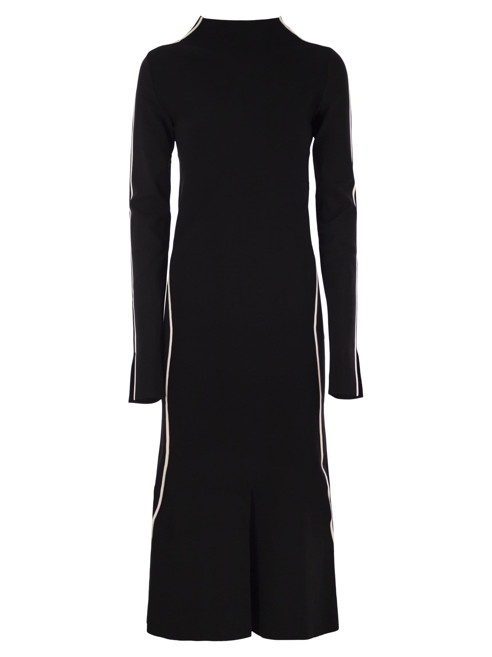 Sportmax SportMax Operoso Tight Fitting Viscose Blend Crepe Knitドレス - Image 1