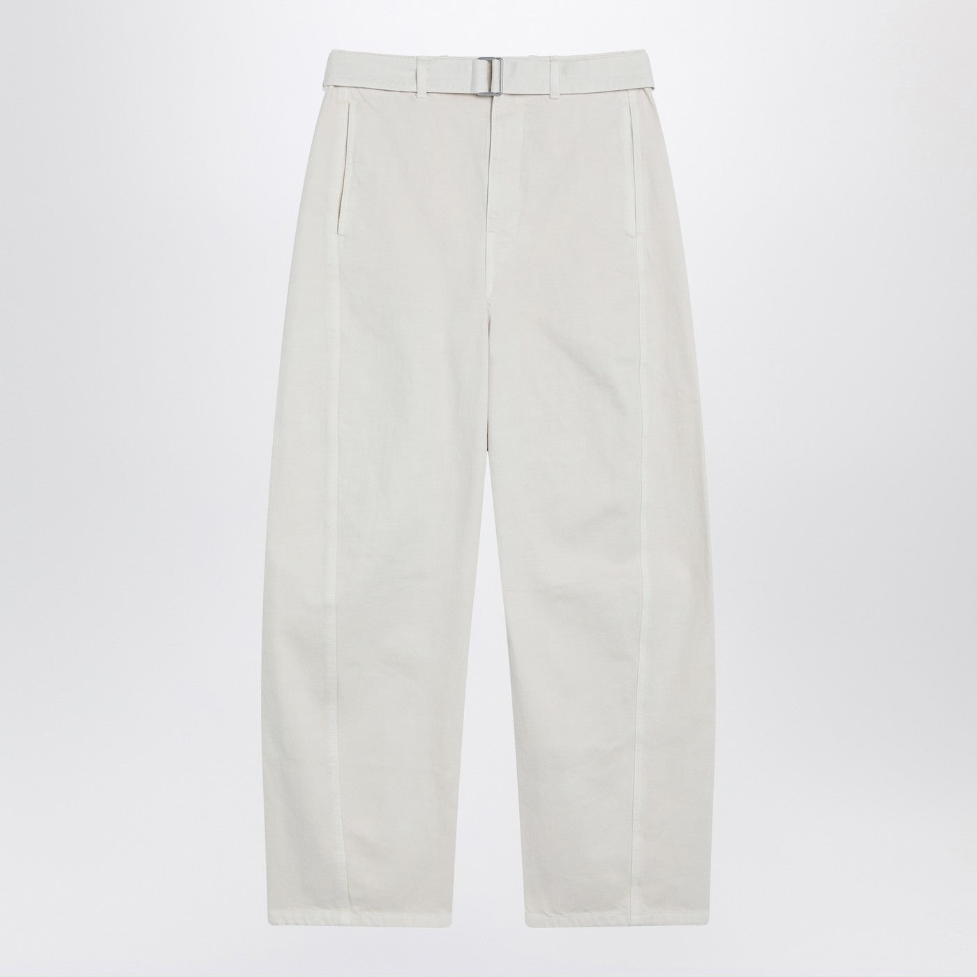Lemaire ベルト付きのレメールクリームズボン - Image 1