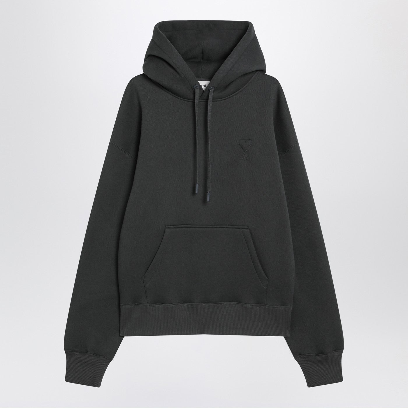 Ami Ami Paris Charcoal Grey Ami De Coeurスウェットシャツ - Image 1