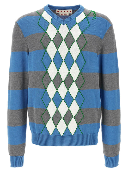 Marni Marni 'Argyle'セーター - Image 1