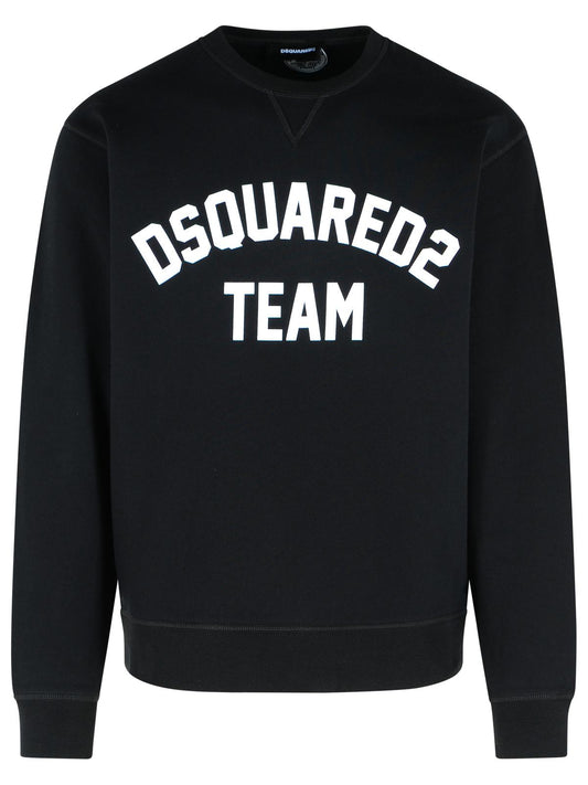 Dsquared2 Dsquared2ブラックコットンスウェットシャツ - Image 1