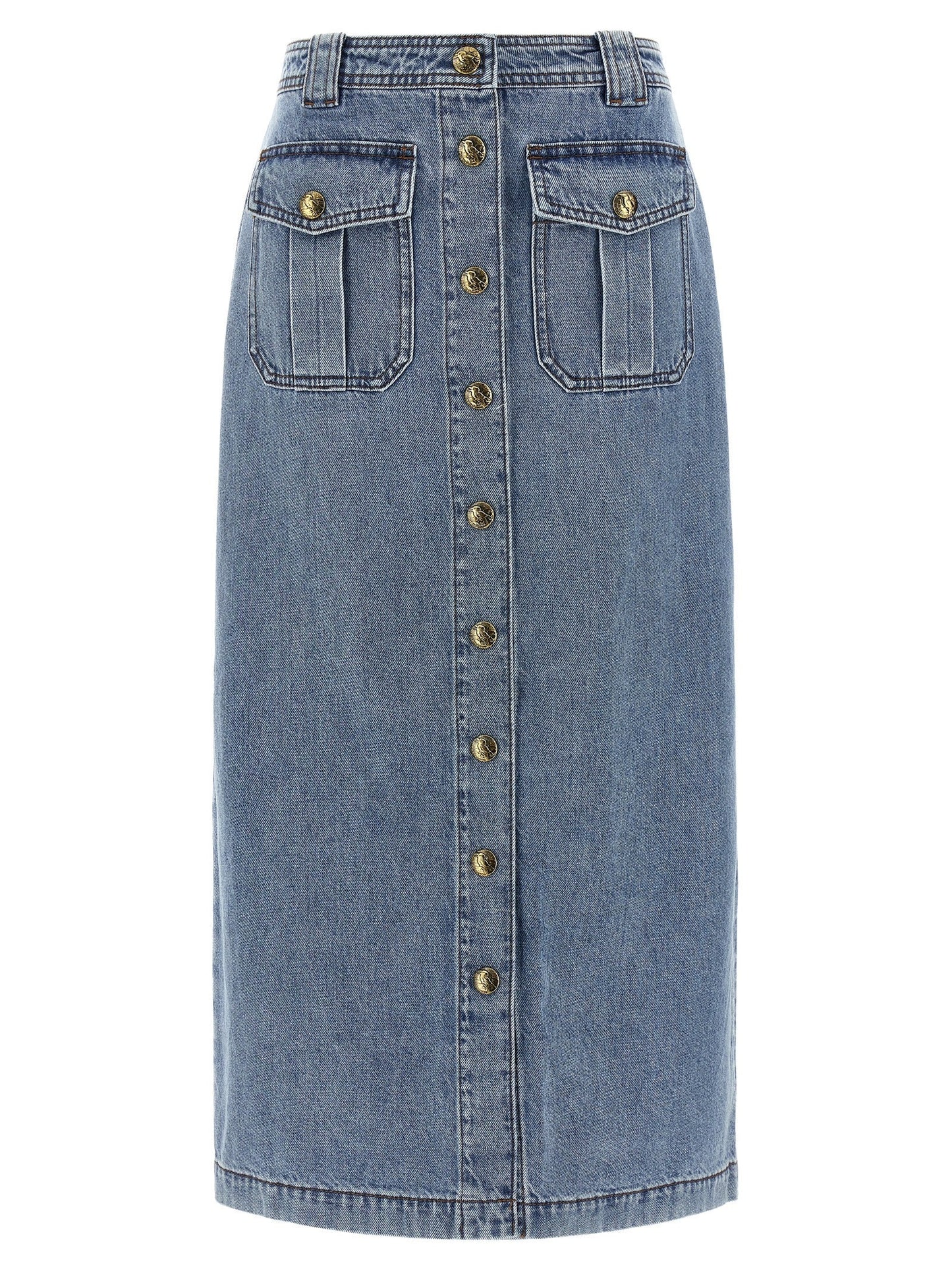 Zimmermann Zimmermann 'Denim Pencil'スカート - Image 1