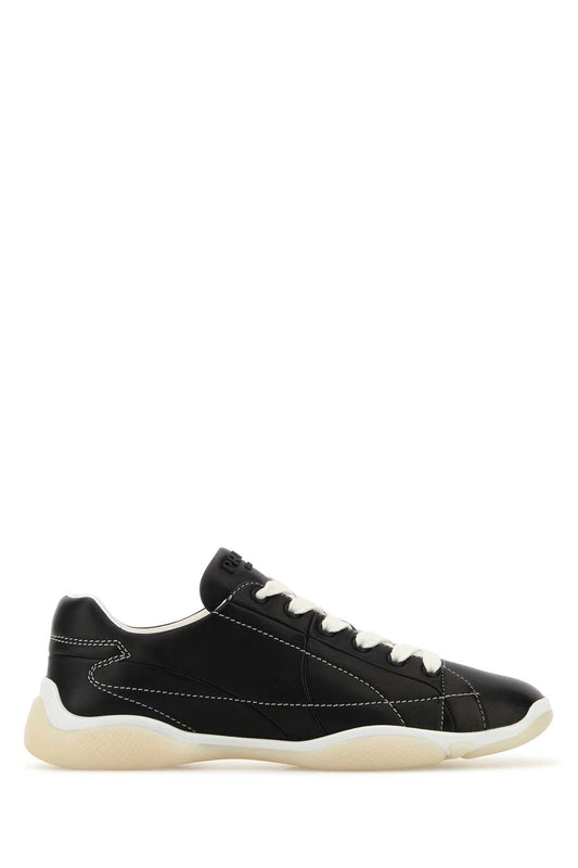 Prada プラダブラックレザースニーカー - Image 1