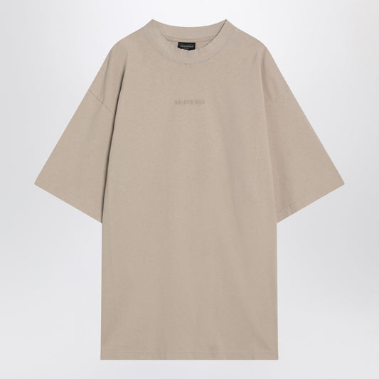 Balenciaga Balenciaga Beige New Balenciaga Back Medium Fit Tシャツ - Image 1