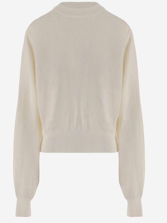 Jacquemus Jacquemus Merino Wool Sweater With Logo Embroidery - Image 1