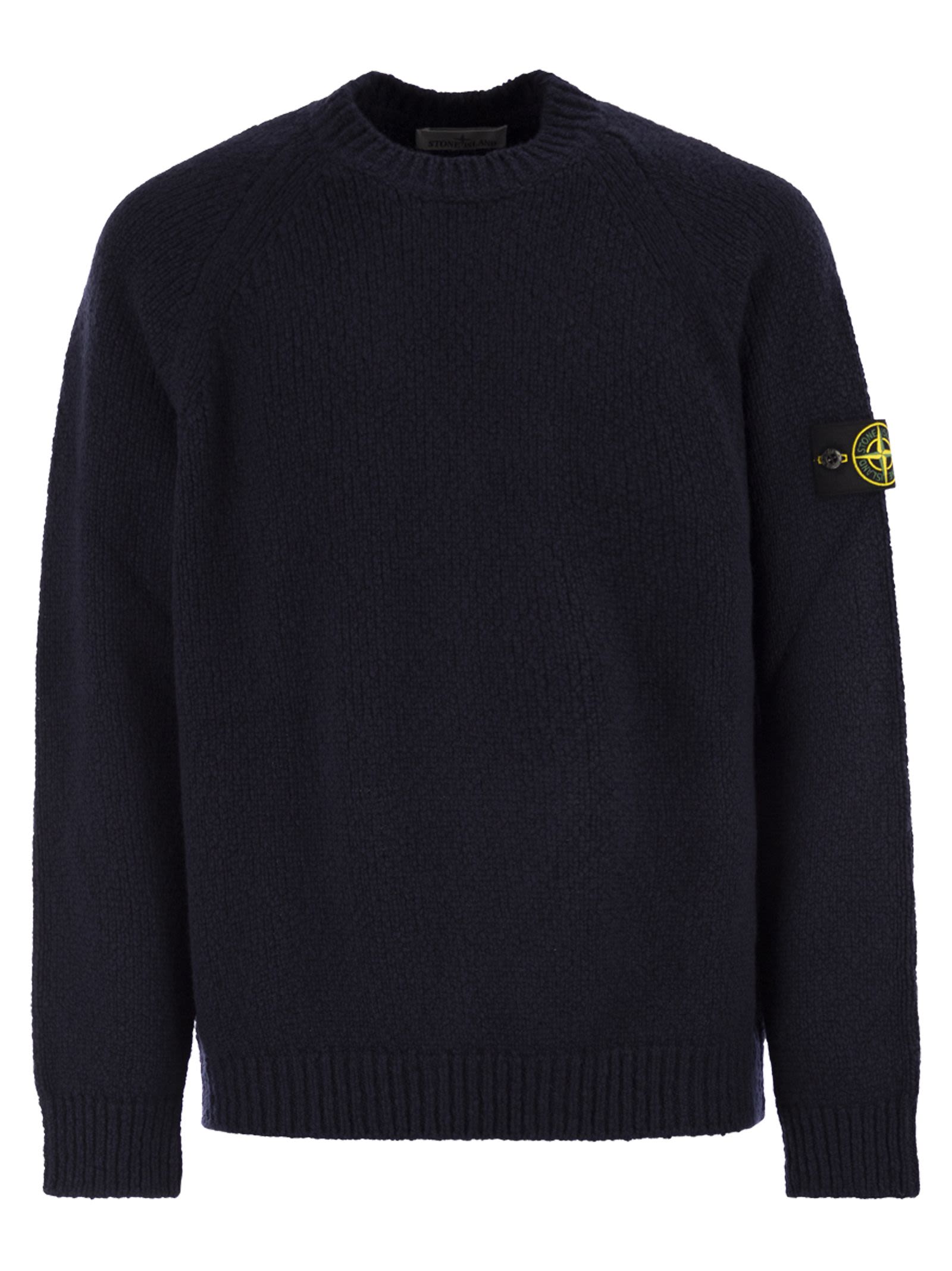 Stone Stone Island Round Neck Jumper With Raglan Sleeves - Image 1