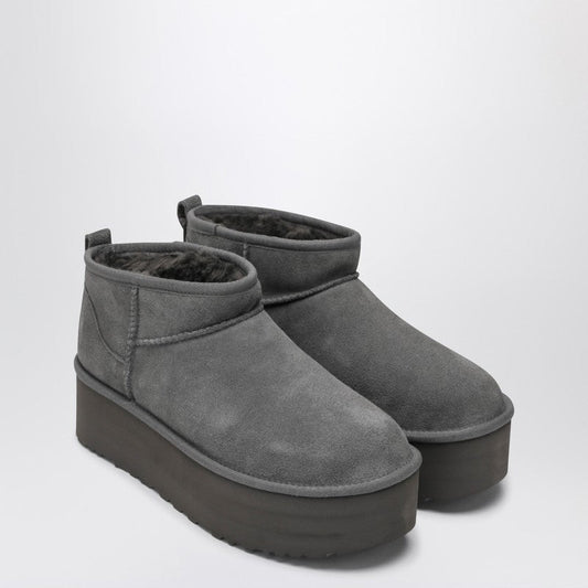 Ugg プラットフォーム付きUGG Classic Ultra Mini Greyブーツ - Image 1