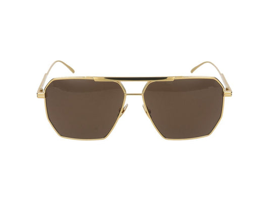 Bottega サングラスBottega Veneta BV1012 S 003ゴールドゴールドブラウン /13/145 - Image 1