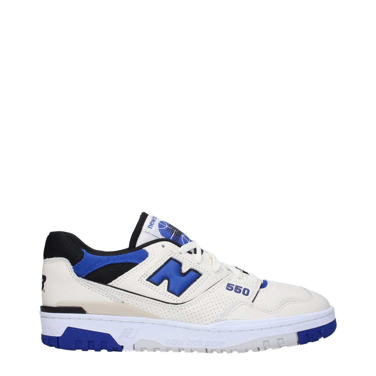 Designer Brand ニューバランススニーカー550メンスキンホワイト/ブルー - Image 1