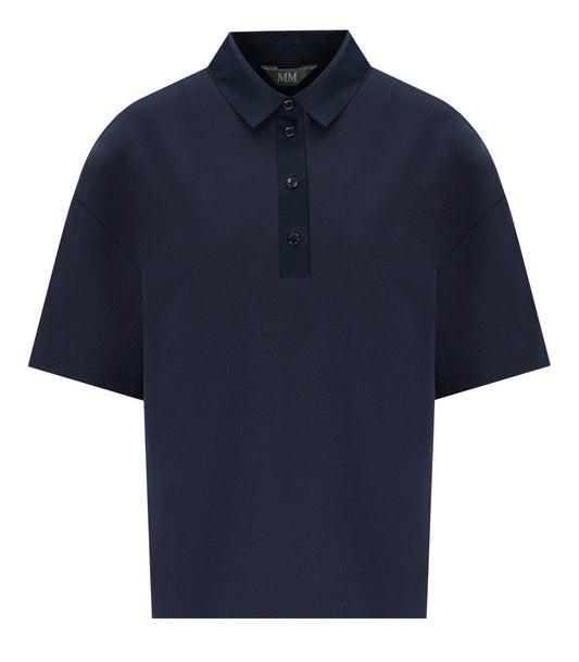 Max MM MAX MARA NAVE NAVY BLUE POLOSHIRT - Image 1