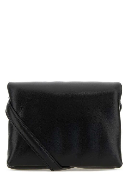 Marni Marni Black Leather Mini Prisma Clutch - Image 1