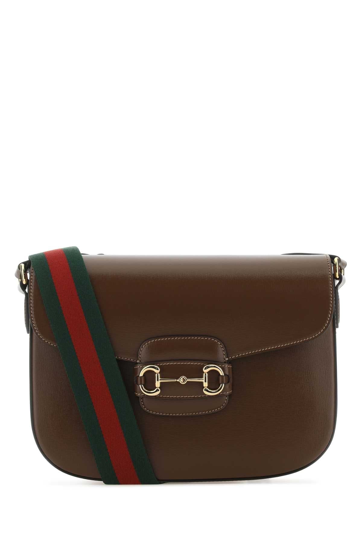 Gucci グッチ ブラウン レザー 1955 ホースビット ショルダー バッグ - Image 1