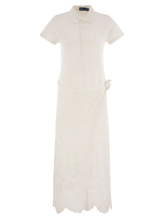 Polo ポロラルフローレンオープンワークピケポロシャツドレス - Image 1