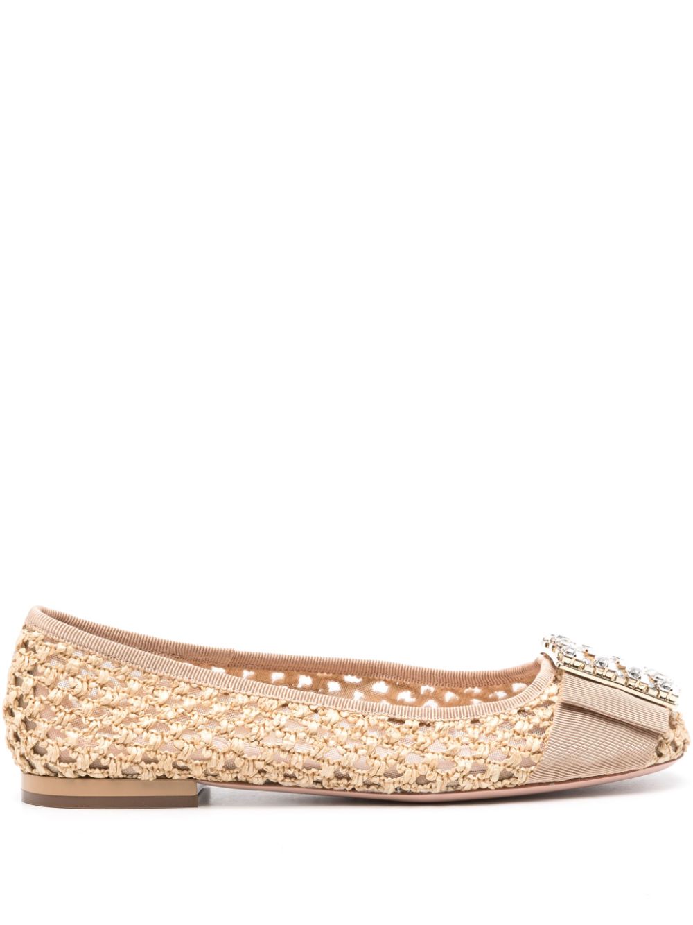 Roger ロジャー・ヴィヴィエ・トレs Vivier Raffia Ballet Flats - Image 1