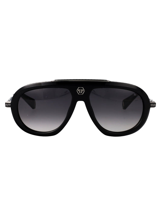 Philipp Philipp Plein Aviator Sunglasses SPP151 V 700 Y - Image 1