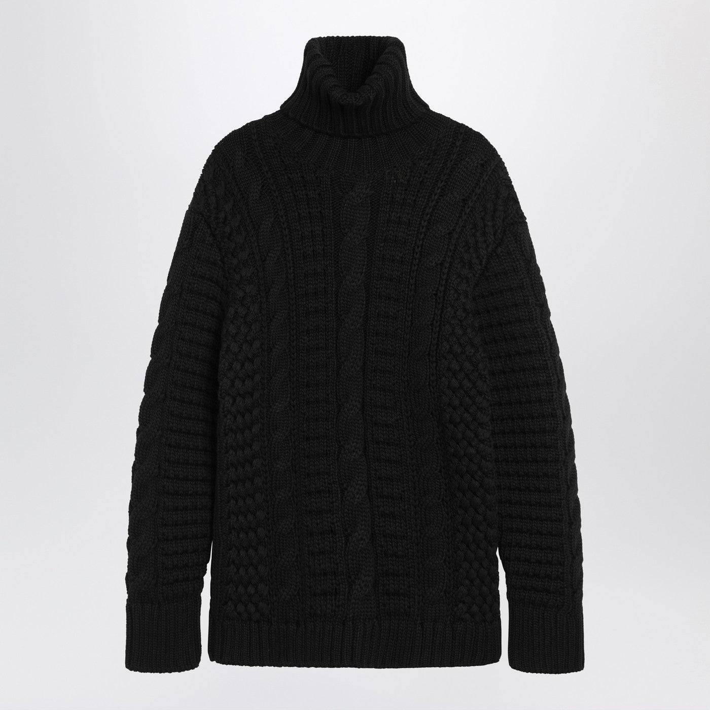 Moncler モンクラーxエドワードエンニンフルブラックウールタートルネックセーター - Image 1