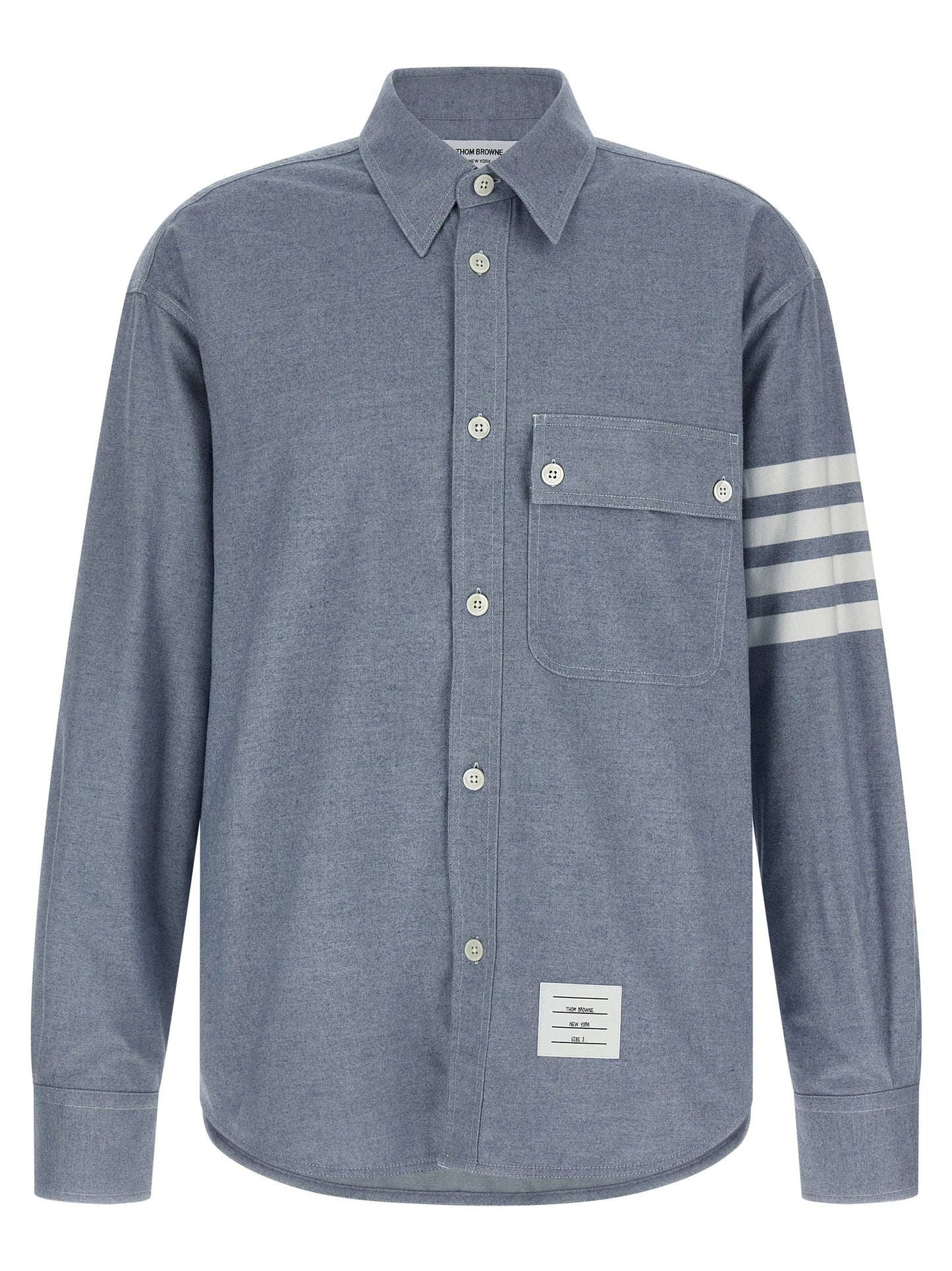 Thom Thom Browne '4 Bar'フランネルシャツ - Image 1
