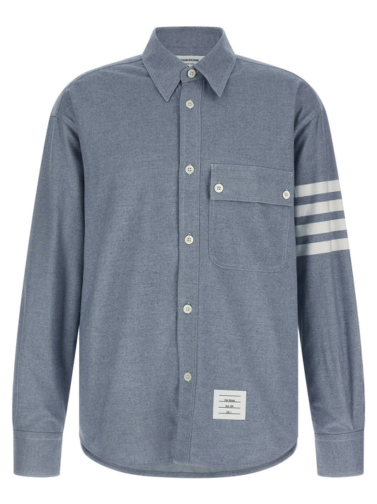 Thom Thom Browne '4 Bar'フランネルシャツ - Image 1