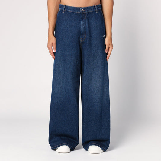 Off Off White™ Blue Wide Denim Jeans - Image 1