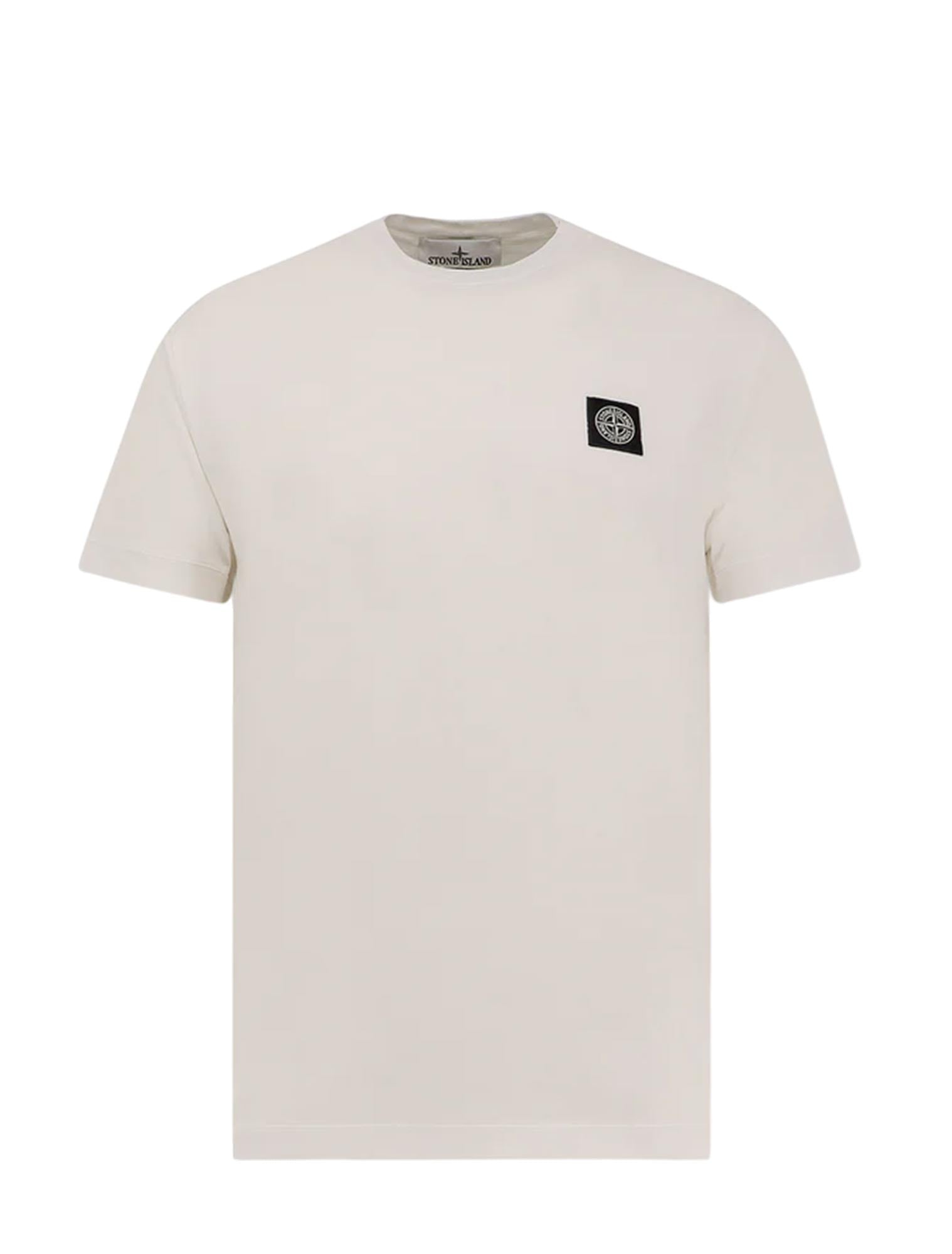 Stone Stone Island T Shirts And Polos White - Image 1