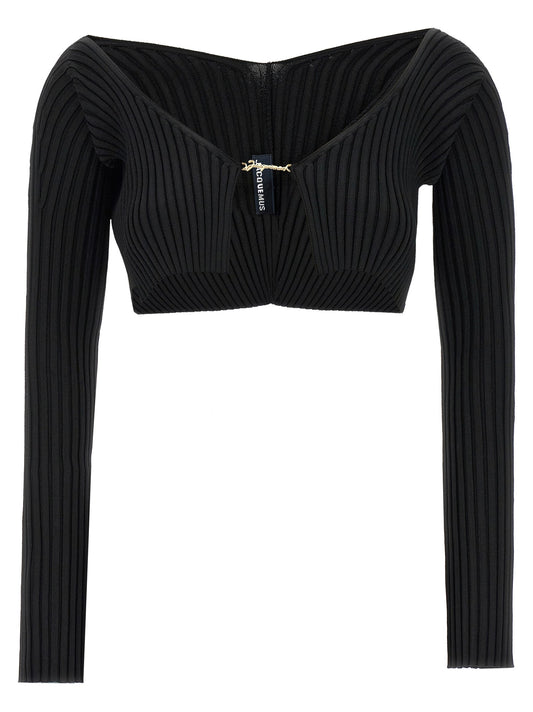 Jacquemus Jacquemus 'Le Maille Pralu' Cropped Cardigan - Image 1