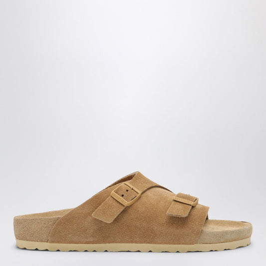 Birkenstock Birkenstockスライドzürichエクサイトクリームは、スエードで色を付けます - Image 1