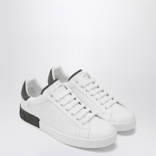 Dolce Dolce＆Gabbana Portofino White/Black Leather Sneaker - Image 1