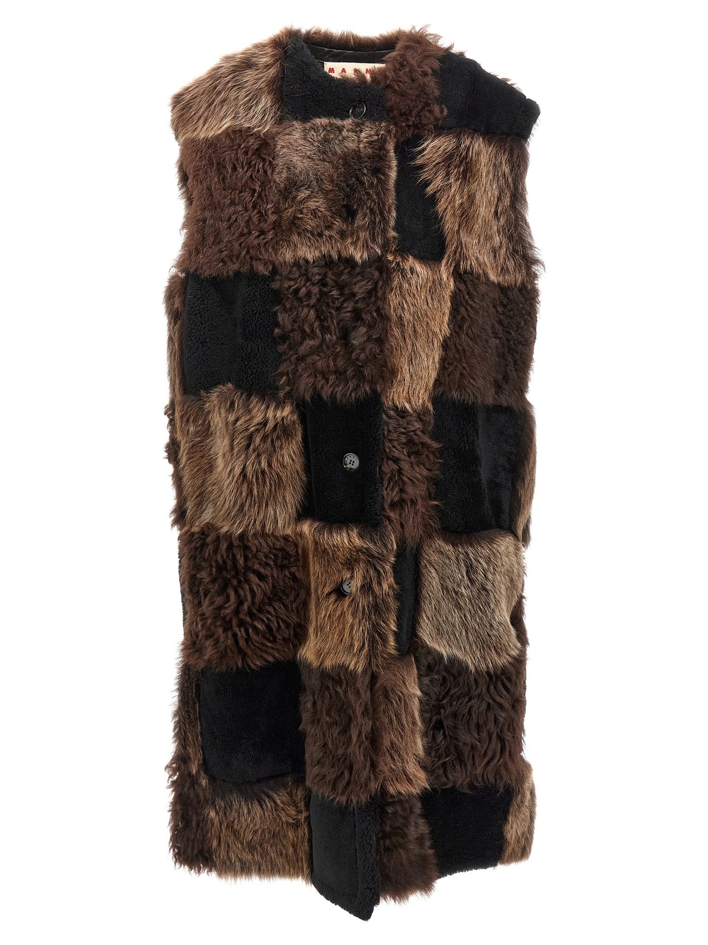 Marni Marni Long Shearlingベスト - Image 1