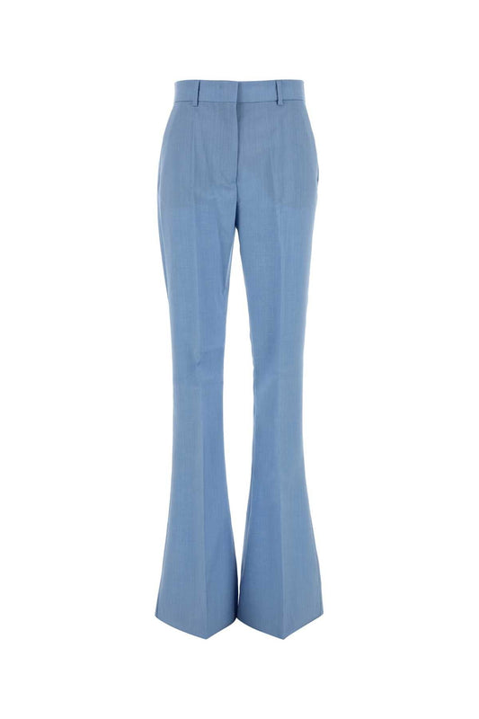 Sportmax SportMax Light BlueウールブレンドAeroso1234パンツ - Image 1