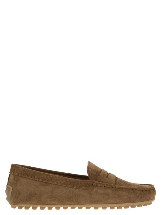 Tods トッド 'S シティゴミノスエードローファー - Image 1