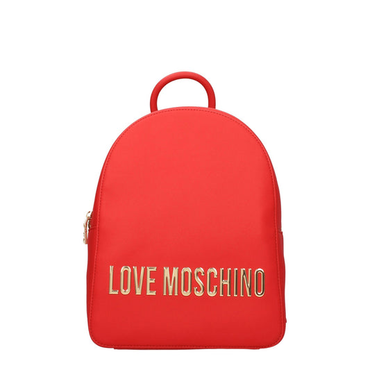 Moschino モスキーノのバックパックとベビーバッグエコ女性ポリウレタンレッド/口紅が大好き - Image 1