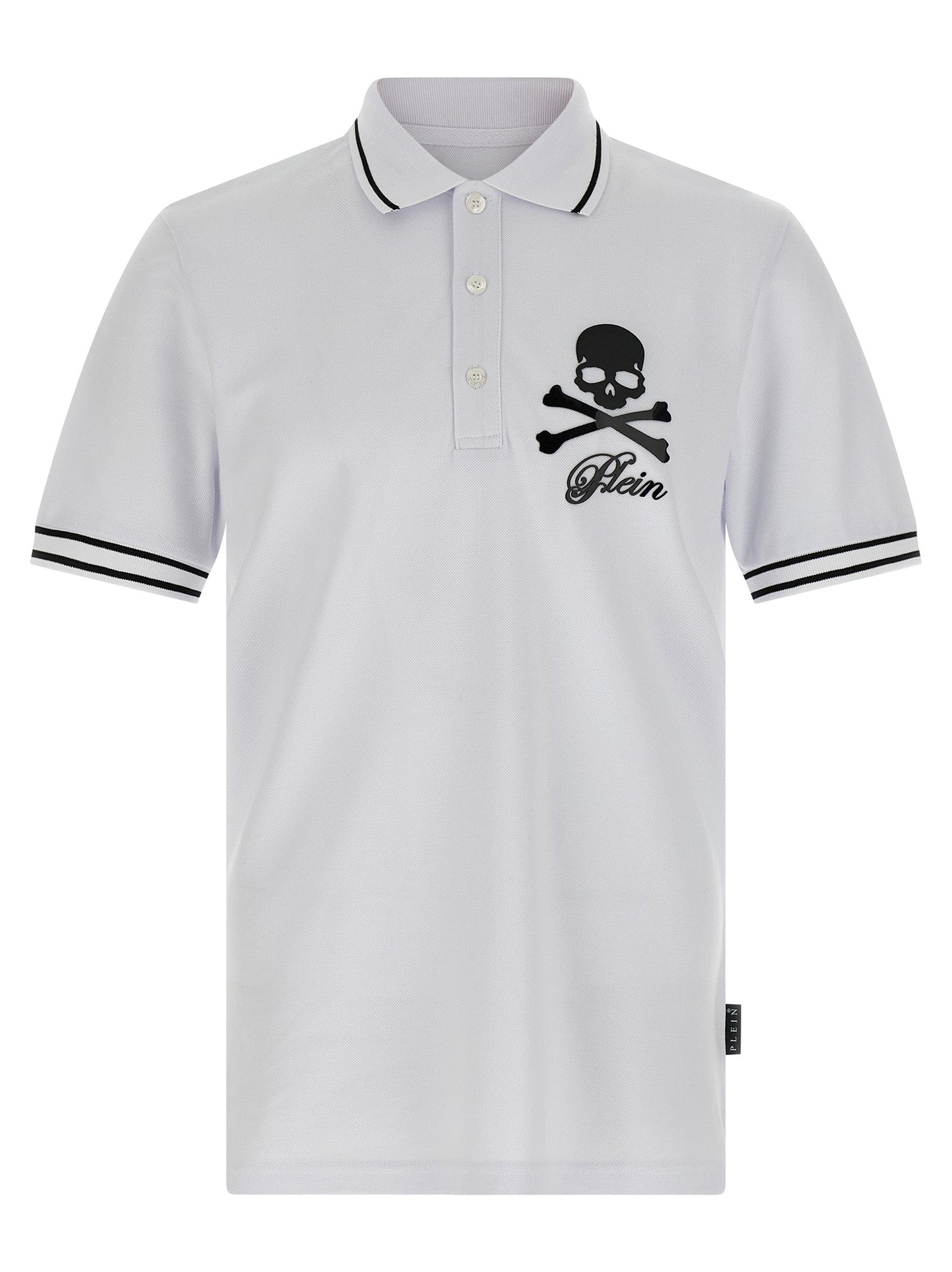 Philipp Philipp Plein 'Skull＆Bones' Polo Shirt - Image 1