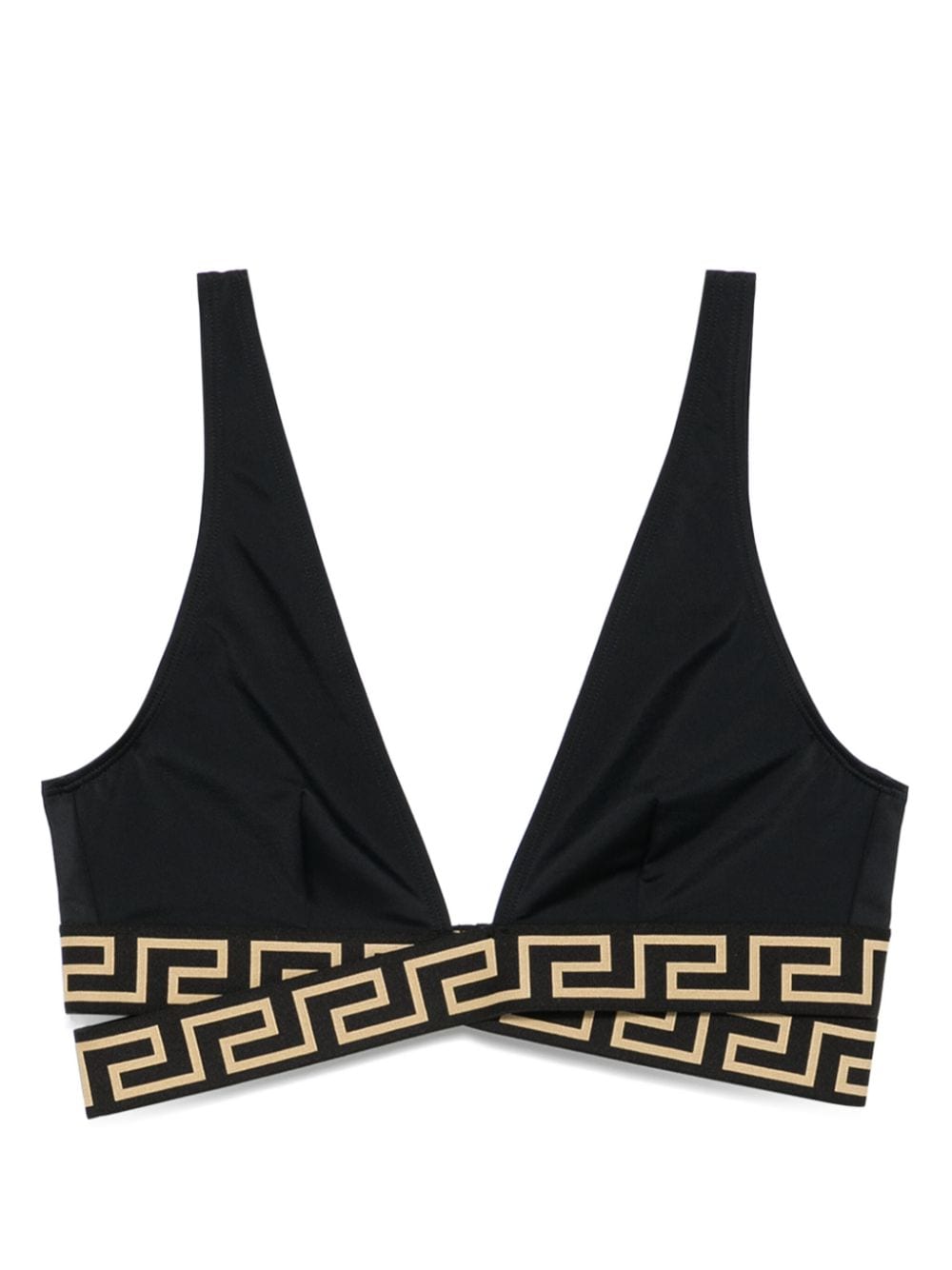Versace ヴェルサーチ・グレカ・トライアングル・ビキニ・トップ - Image 1