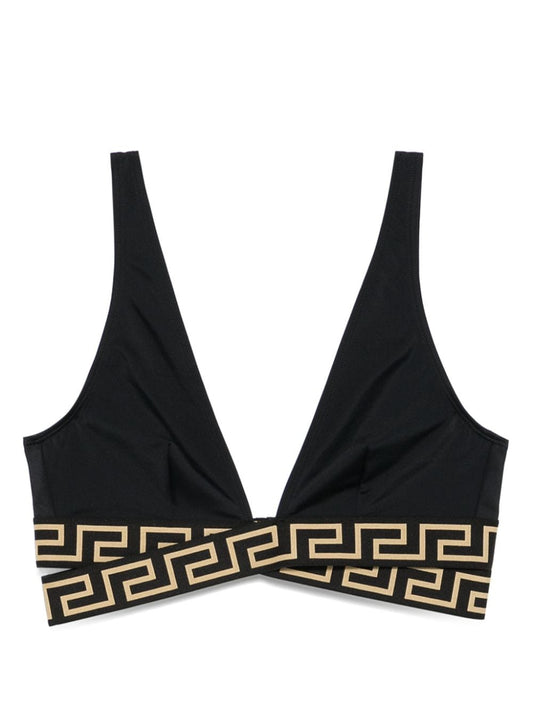 Versace ヴェルサーチ・グレカ・トライアングル・ビキニ・トップ - Image 1