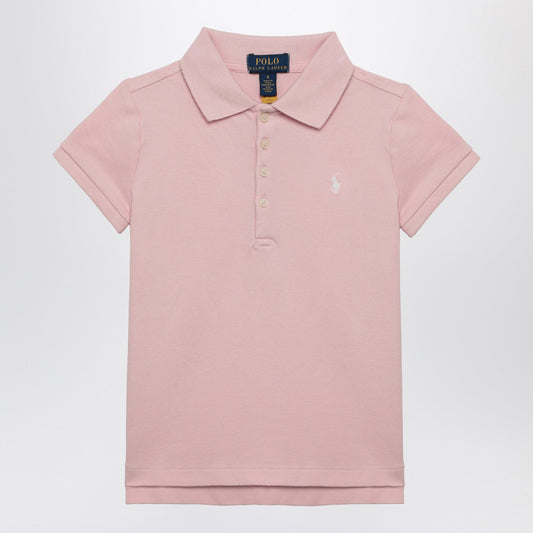 Polo ロゴ付きのポロラルフローレンピンクコットンポロシャツ - Image 1