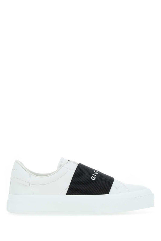 Givenchy Givenchy White Leather New City Slip Ons - Image 1
