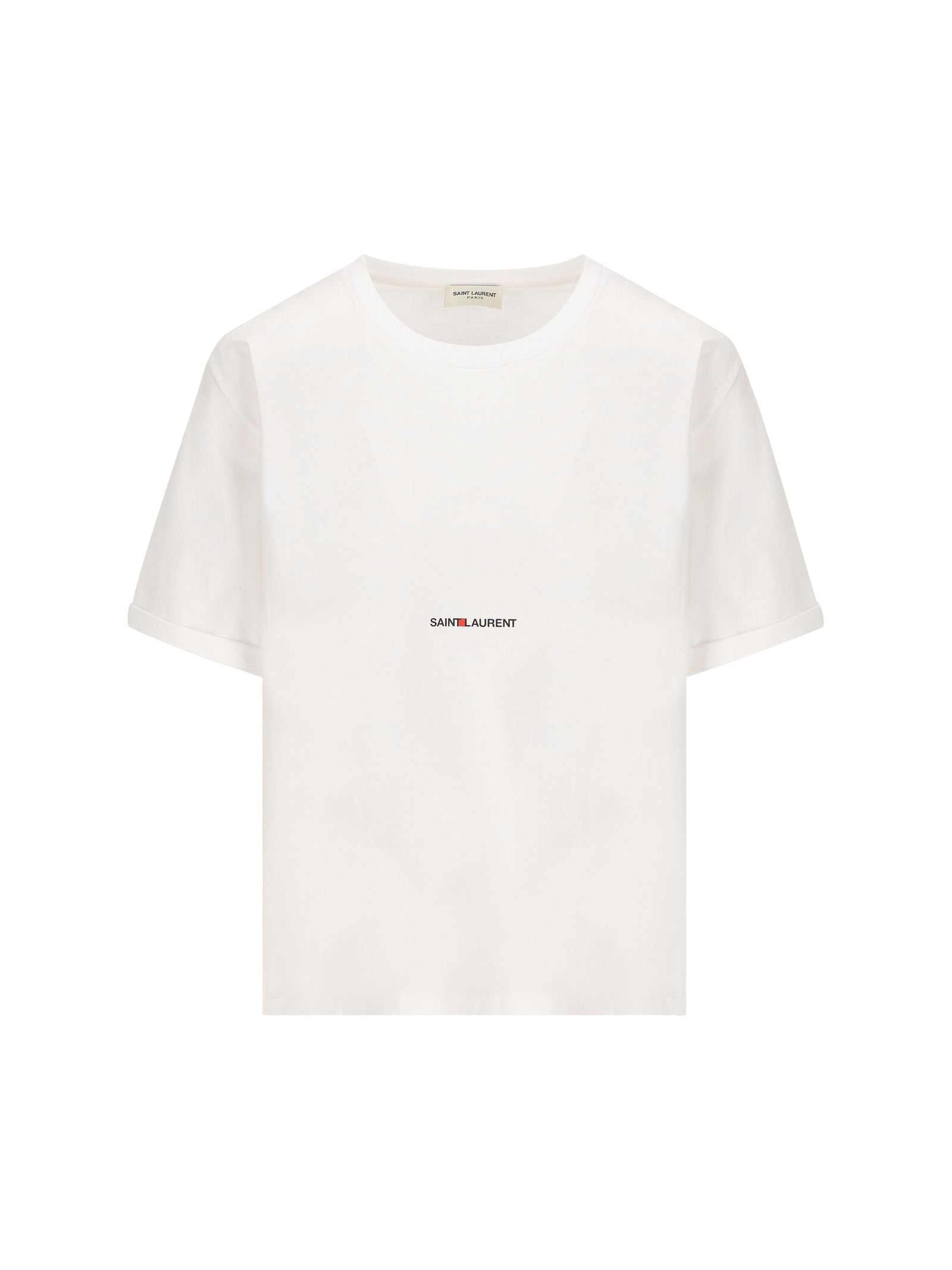 Saint セントローランTシャツ女性オーガニックコットンホワイト - Image 1