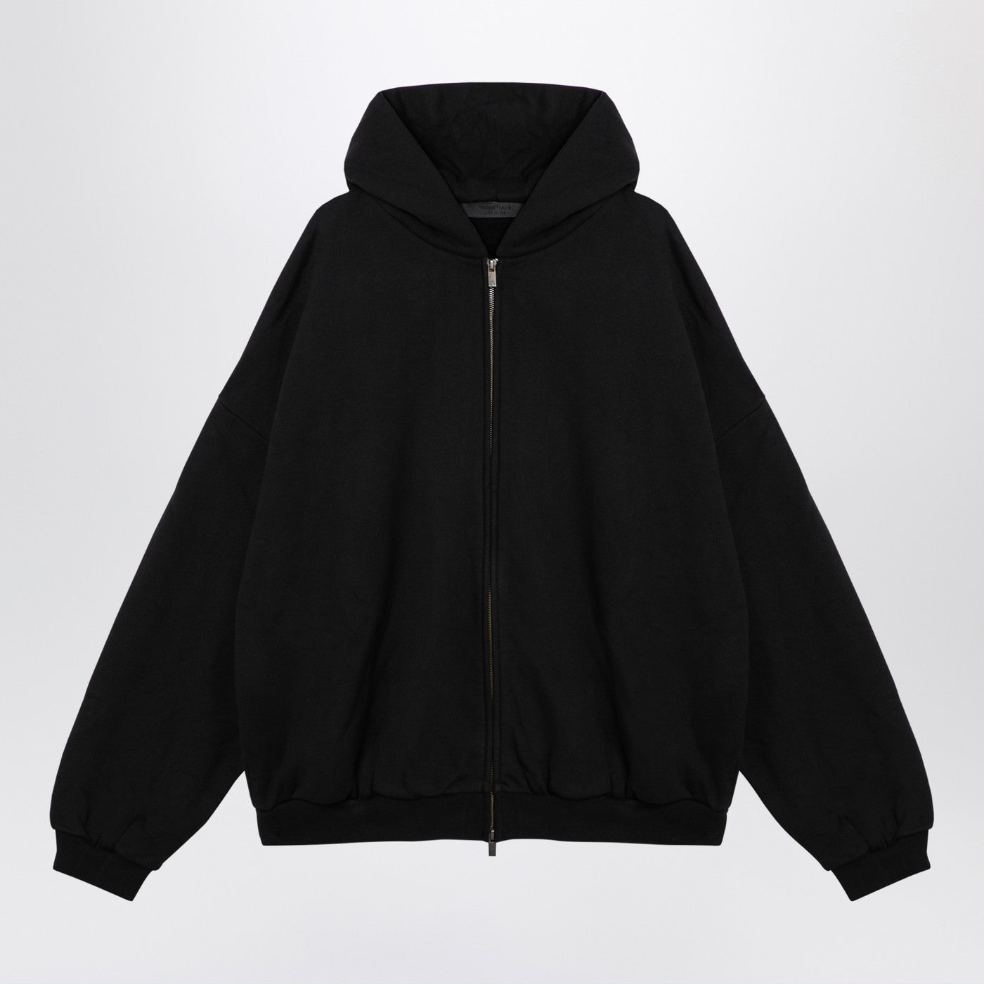 Fear 神への恐怖は、ロゴ付きの黒いジップスウェットシャツ - Image 1