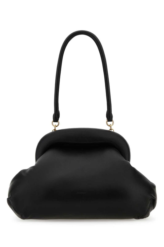Sportmax SportMax Black Nappa Leather Sansa Clutch - Image 1