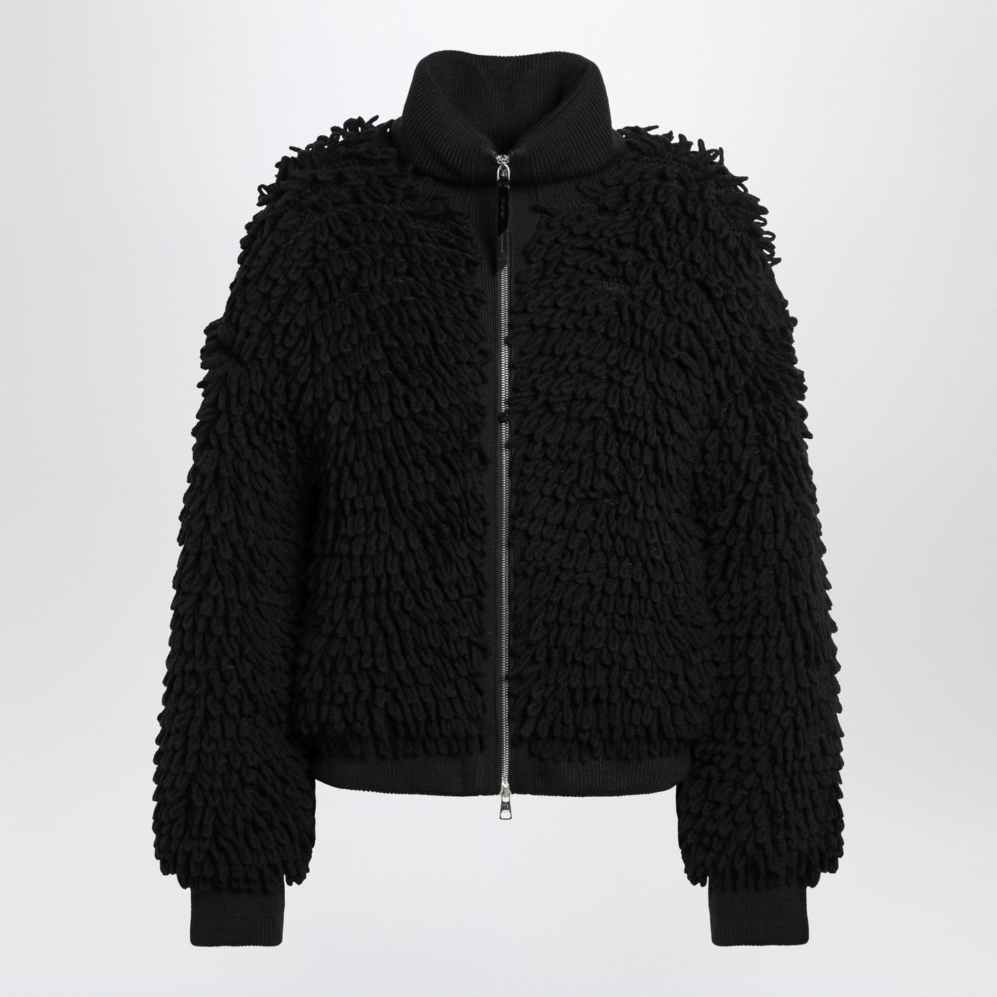 Moncler モンクラーxエドワードエンニンフルブラックウールブレンドカーディガン - Image 1