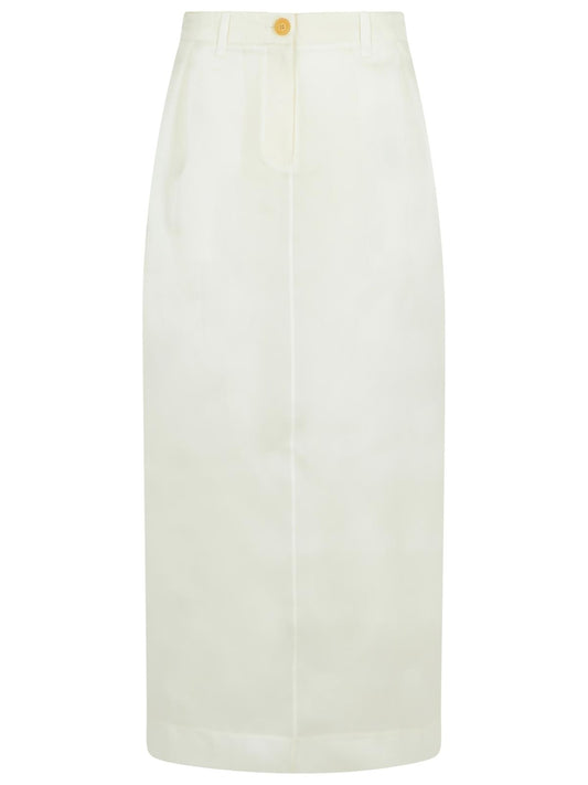 Khaite Khaite 'Lucian'白いシルクスカート - Image 1