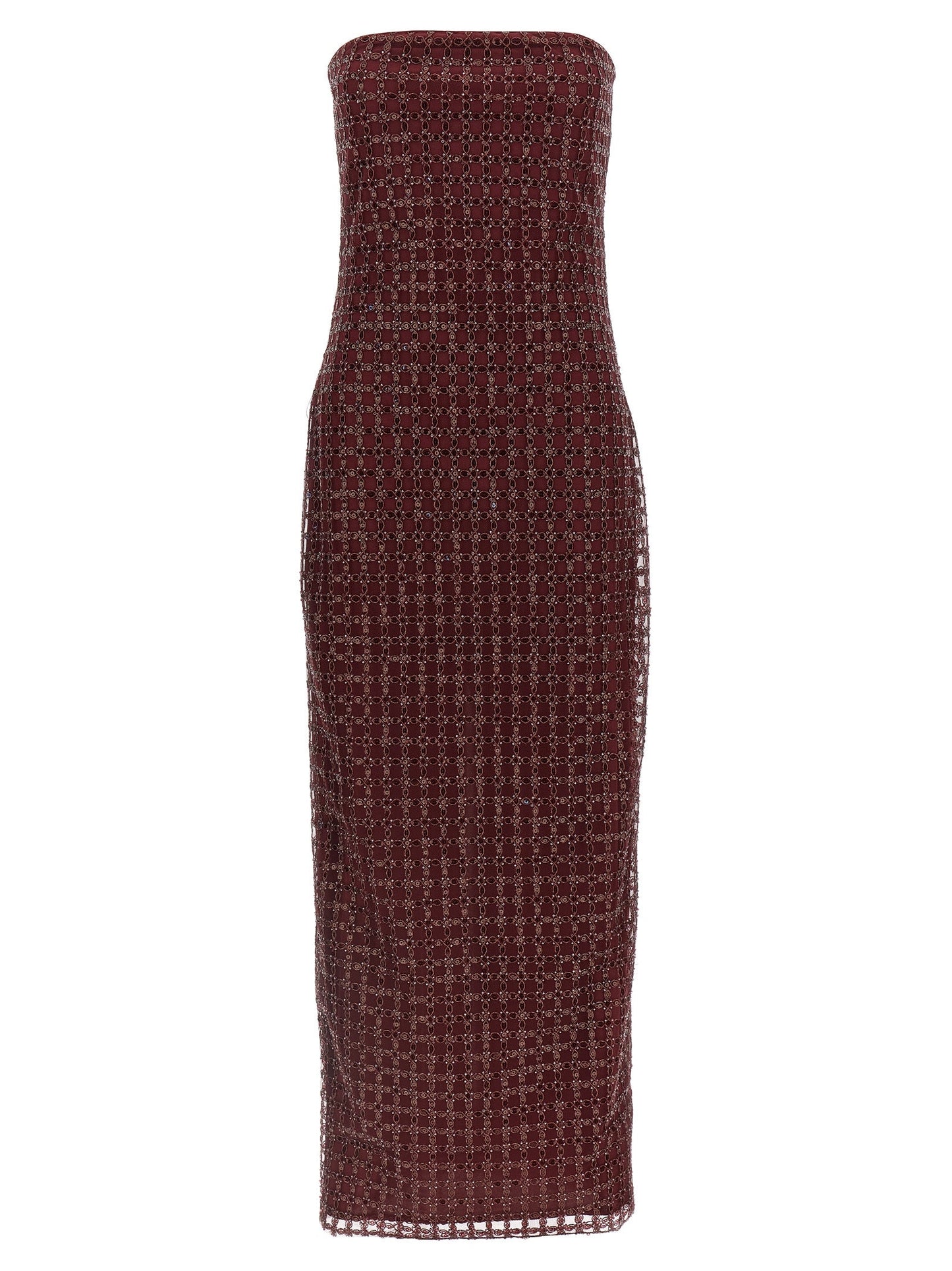 Rotate Birger Christensen「Beaded Maxi Tube」ドレスを回転させます - Image 1